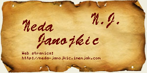 Neda Janojkić vizit kartica